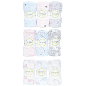 Baby Cradle Blanket Set 9Pcs Ιν Βοχ