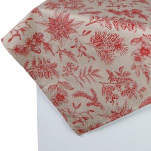 Cristmas Squared Tablecloth Mistletoe