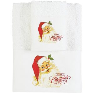 Christmas Towels Set 2Pcs CR-5 White