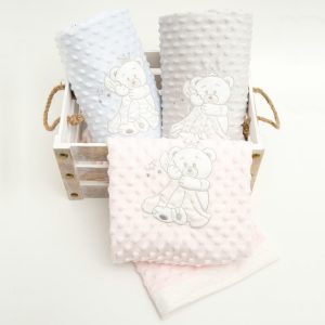 Baby Cradle Blanket Angel Bear