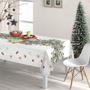 Christmas Squared Tablecloth Joy