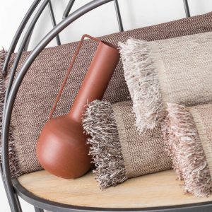 Four Seated Chenille Throw Earth