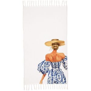 Pareo Beach Towel Fringes Athena