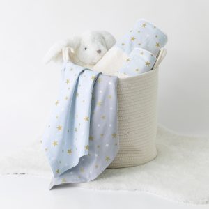 Baby Towels Set 2Pcs Stardust Cream-Blue