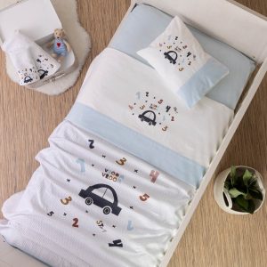 Cotbed Baby Bedsheets Set Car
