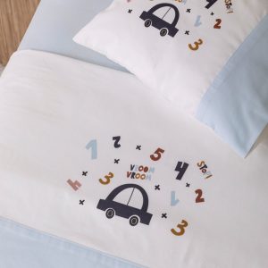 Cotbed Baby Bedsheets Set Car
