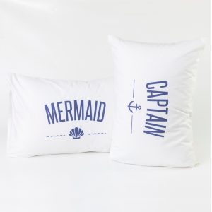 Pair Of Pillowcases Digital Print Captain&Mermaid