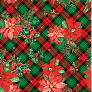 Christmas Squared Tablecloth Poinsettia