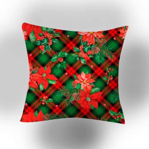 Christmas Decorative Cushion Poinsettia