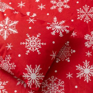 Pair Of Christmas Pillowcases Snowflake