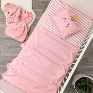 Cotbed Baby Bedsheets Set Unicorn 3D